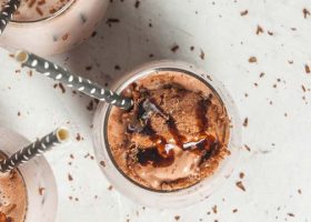 طريقة عمل ميلك شيك باسكن روبنز