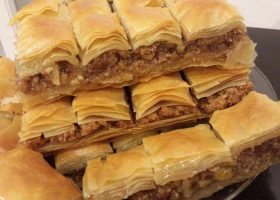 طريقة عمل بقلاوة بالجوز والقرفة