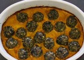 طريقة عمل كباب السبانخ المديني