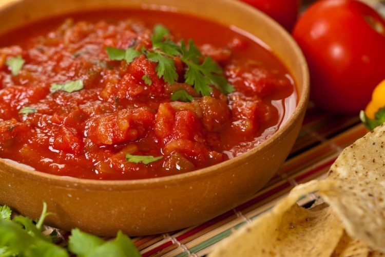 طريقة عمل تغميسة الطماطم المكسيكية