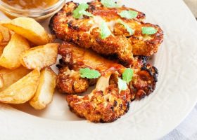 طريقة عمل صينية القرنبيط والبطاطس