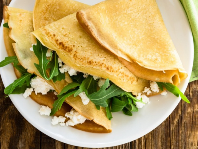 طريقة عمل كريب بالجبن والجرجير