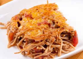 طريقة عمل سباجيتي بالفرن