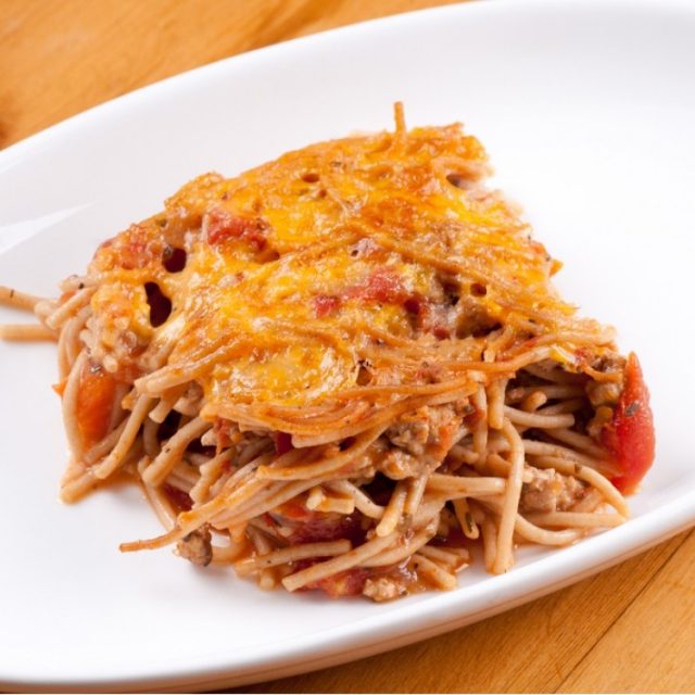 طريقة عمل سباجيتي بالفرن