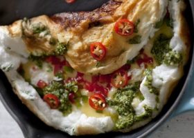 طريقة عمل عجة بياض البيض الآسيوية