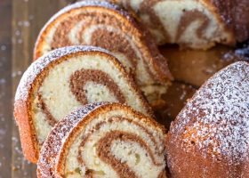 طريقة عمل ماربل كيك بالقرفة