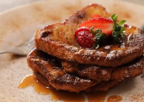 طريقة عمل حلى الفرينش توست بالقرفة والكراميل