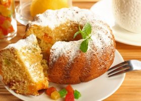 طريقة عمل كيك جريب فروت بالزبادي