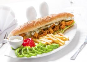 طريقة عمل ساندوتش الجمبري المقلي