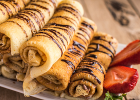 طريقة عمل رول الكريب بالشوكولاتة