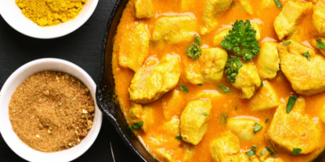 طريقة عمل دجاج بالكاري والبرتقال