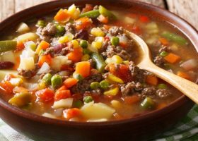 طريقة عمل ايدام الخضار باللحم المفروم