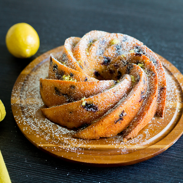 طريقة عمل كيكة البلوبيري بالليمون