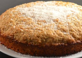 طريقة عمل كيكة جوز الهند بالليمون