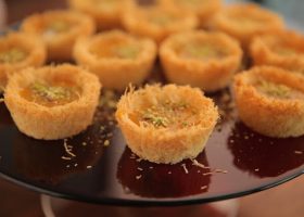 طريقة عمل الكنافة بقمر الدين