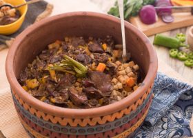 طريقة عمل طاجن مكرونة بالكبدة