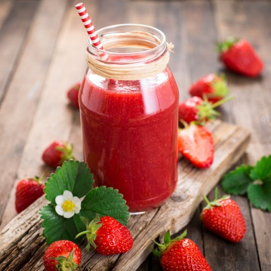 طريقة عمل عصير سلاش الفراولة