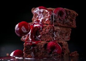 طريقة عمل براونيز بالكرز والشوكولاتة