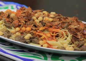 طريقة عمل كشري بالكبدة