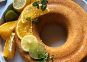 طريقة عمل كيكة الحمضيات