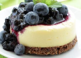 طريقة عمل تشيز كيك بالبلوبيري بدون فرن