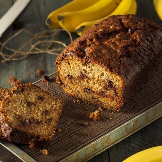 طريقة عمل كيك الموز بالجوز