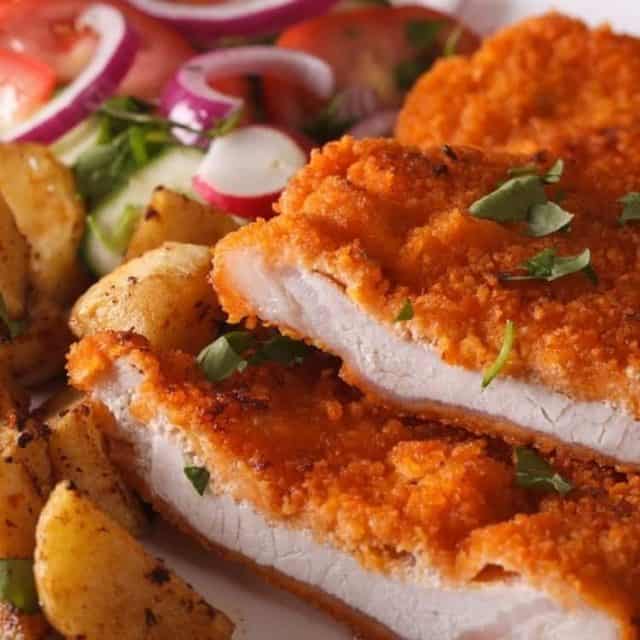 طريقة عمل سكالوب بانيه بجبن البارميزان