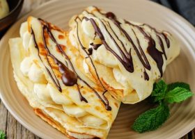 طريقة عمل الكريب الحلو بالشوكولاتة والموز