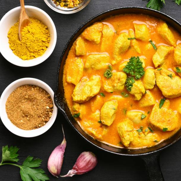 طريقة عمل دجاج بالكاري والبرتقال للرجيم