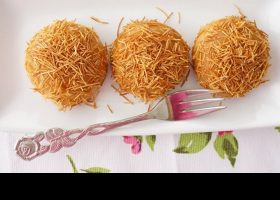 طريقة عمل الكنافة بالآيس كريم