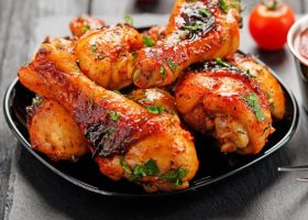 طريقة عمل دجاج مشوي بالكاري والعسل والماسترد