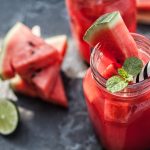 طريقة عمل سموثي البطيخ بالنعناع