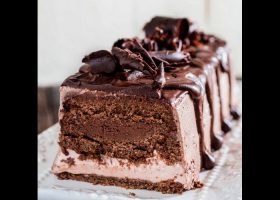 طريقة عمل كيك آيس كريم الكابوتشينو