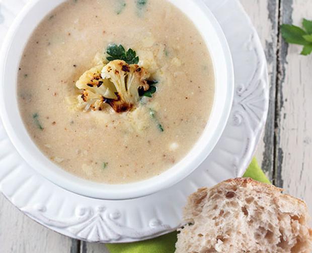 طريقة عمل شوربة القرنبيط الصحية