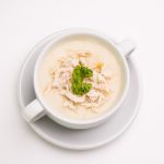 طريقة عمل شوربة كريمة الدجاج كيتو