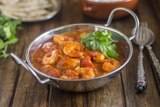 طريقة عمل روبيان بالكاري للرجيم