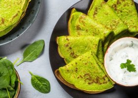 طريقة عمل كريب السبانخ بحشوة الدجاج