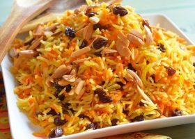 طريقة عمل رز بخاري بدون دجاج