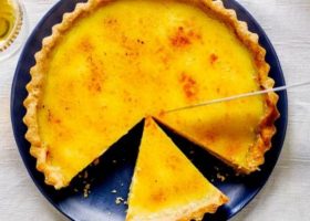 طريقة عمل تارت الليمون بالجوز