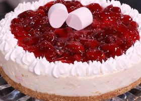 طريقة عمل تشيز كيك بالمارشميلو