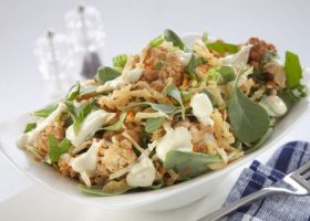 طريقة عمل سلطة الزهرة والبطاطس