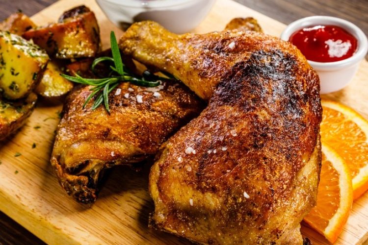 طريقة عمل دجاج مشوي بصوص الصويا للرجيم