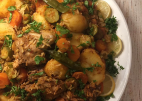 طريقة عمل المقلوبة بالخضار