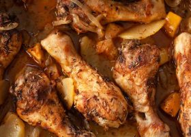 طريقة عمل تبسي دجاج بالفرن