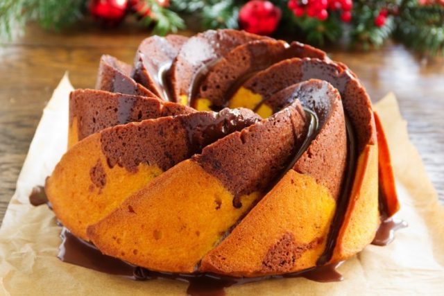 طريقة عمل ماربل كيك بالبرتقال