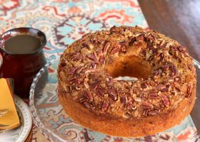 طريقة عمل كيك القرفة والجوز