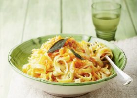 طريقة عمل المعكرونة مع اليقطين