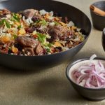 طريقة عمل برياني اللحم مع البطاطس الحلوة
