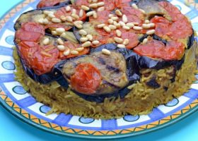 طريقة عمل مقلوبة الباذنجان باللحم