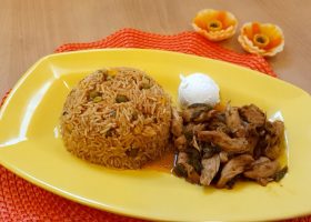 طريقة عمل فاهيتا دجاج مع الرز المكسيكي